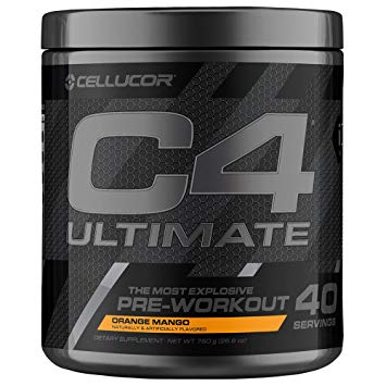 Cellucor C4 Ultimate Pre Workout Powder with Beta Alanine, Creatine Nitrate, Nitric Oxide, Citrulline Malate, and Energy Drink Mix, Orange Mango, 40 Servings