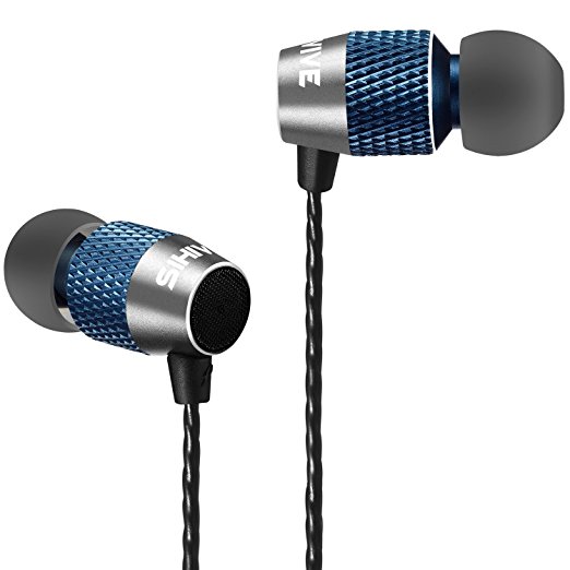 High Quality Headphones With Mic Metal Housing Wired Earphones Remote Bass Stereo Noise isolating Earbuds Dual Diaphragm Transducer For All Cell phones Android iOS With 3.5MM Jack(Blue and Black)