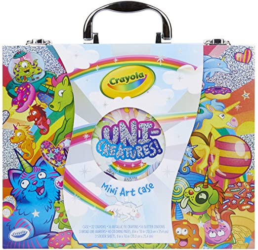 Crayola Mini Art Set with UniCreatures, Kids Art Kit, 100  Pieces, Ages 3, 4, 5, 6, 7