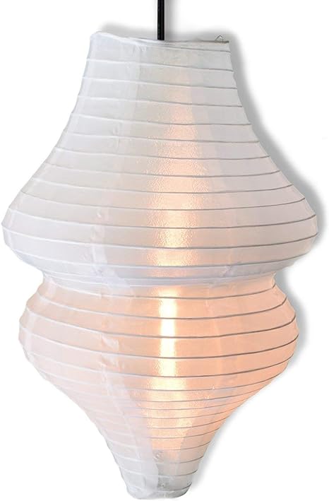 White Beehive Unique Shaped Nylon Lantern, 10-inch x 14-inch