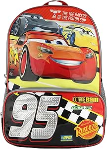 Disney Cars 95 Lightning McQueen 17" School Backpack Travel Laptop Bookbag