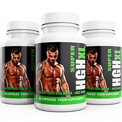 Testosterone Boosters for Men 3 Months Supply SUPER HGH XL Performance Enhancing 180 Capsules Bulk Pack Supercharge Testosterone Booster Testro T3 ub