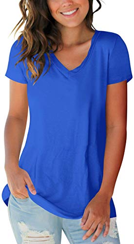 Womens Tops V Neck Tee Casual Short Sleeve and Long Sleeve T Shirts