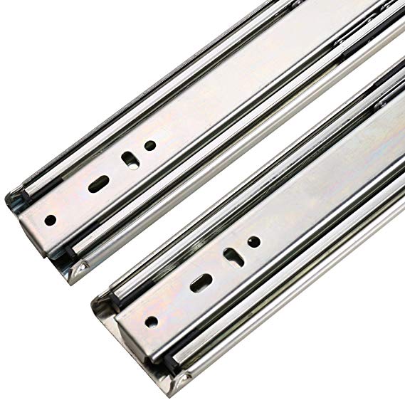 SDPAWA Drawer Slides 1 Pair 2" Width 3-Section Ball Bearing Full Extension Heavy Duty Drawer Glides and Slides 30 Inch 150lb Loading Capacity