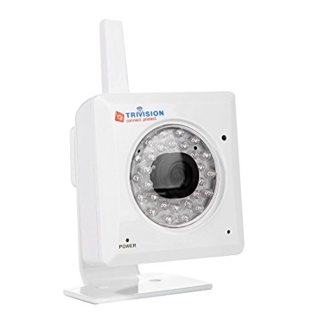 TriVision NC-218WF Plug and Play H.264 CCTV Wireless IP Network Camera home security camera, Quick 3 step install using our Free iPhone, iPad and Android apps. Motion Alerts, Infrared Night Vision, Built-in DVR, and more. Ideal for Home CCTV or as a Video Baby
