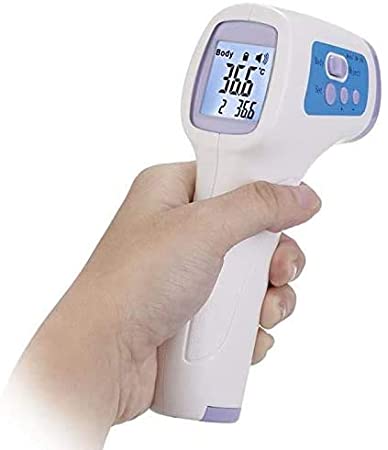 Non-Contact Digital Forehead Gun, Forehead Thermometer Infrared Ear Thermometer Handheld Accurate Infants Temperature Gun Measure Tool with LED Backlight Display for Baby Children Adults All Occasions