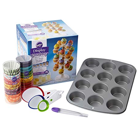 Wilton Make & Display Cupcakes Set, Cupcake Baking & Displaying Supplies