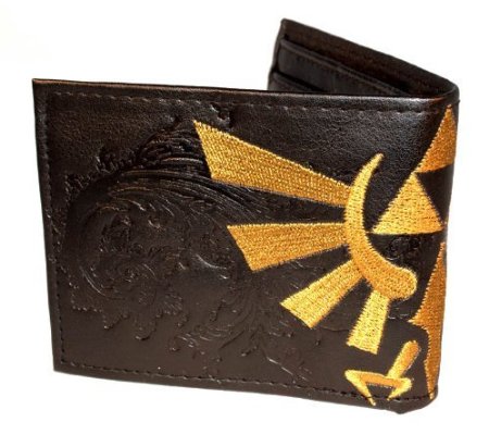 Nintendo The Legend Zelda Gold Crest Triforce Bi-Fold Wallet