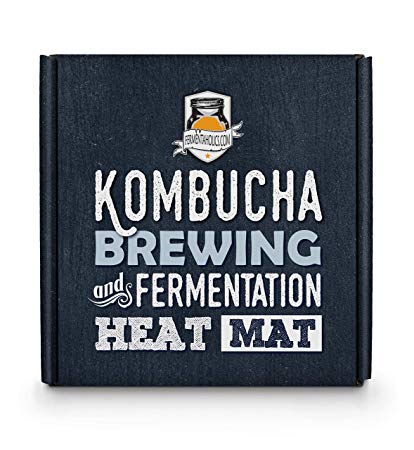 Kombucha Heater | Fermentaholics Kombucha Brewing and Fermentation Heat Mat | Keep your SCOBY Happy and Productive By Brewing In The Proper Temperature Range