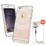 iPhone 6 Case iPhone 6 Clear Case Pink Henna ESR Totem Series Hybrid Case TPU Bumper Hard PC Back Cover Protective Case for iPhone 6 Pink Manjusaka