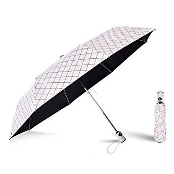 FILWO Handheld Sun Umbrella UV Protection, Automatic Travel Umbrella Compact Windproof, Folding Sun & Rain Umbrella 99% UV Protection Parasol with Anti-UV Coating