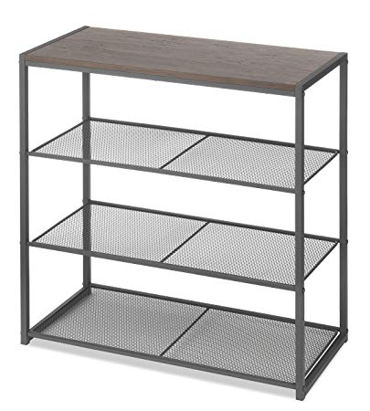 Whitmor Wood & Metal 4-Tier Shelf