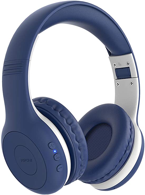 Mpow CH6 Plus Kids Bluetooth Headphones Over Ear for teens, Bluetooth 5.0 Wireless Headsets for Kids with Microphone, HD Stereo Foldable Headphone, 15-Hour Playtime, for PC/Cellphone/iPad/Study/Travel