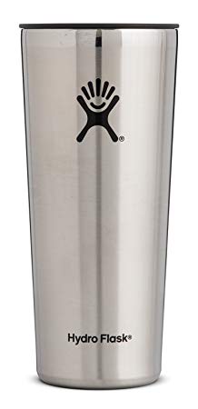 Hydro Flask 22 oz Double Wall Vacuum Insulated Stainless Steel Travel Tumbler Cup with BPA Free Press-In Lid, Stainless