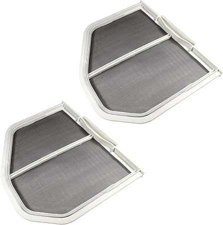 HQRP 2-Pack Dryer Lint Screen Filter Catcher compatible with Whirlpool W10120998 W10120998VP W10049360 W10049370 W10178353 W10596627 8066170 8572268 3390721 1206293 Replacement