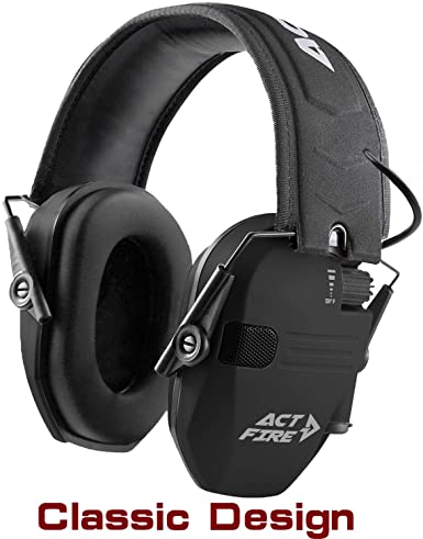 ACT FIRE Shooting Earmuffs Ear Protection for Gun Range Ultimate Combat Classic Design