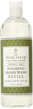 Deep Steep Foaming Hand Wash Refill, Rosemary Mint, 16 Ounce