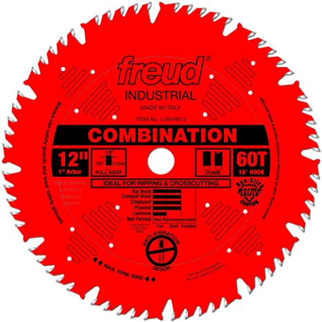 Freud 12" x 60T Combination Blade (LU84R012)