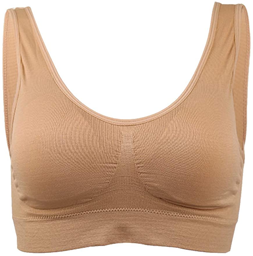 uxcell Women Removeable Pads Wirefree Sleep Vest Tops Bra