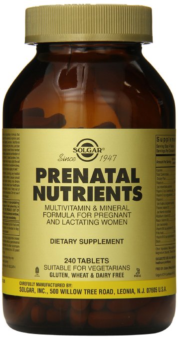 Solgar Prenatal Nutrients Tablets, 240 Count, 240 Count