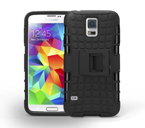 Samsung Galaxy S5 Neo Case Stylish Heavy Duty Shock Proof Armour Dual Protection Case Cover with Built-in Kickstand / Galaxy S5 Neo Case