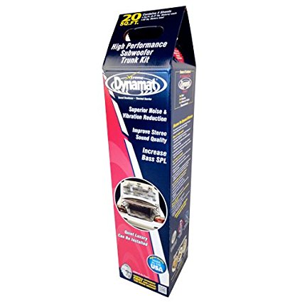 Dynamat 19405 18" x 32" x 0.067" Thick Self-Adhesive Sound Deadener with Xtreme Trunk Kit, (Set of 5)
