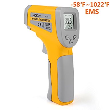 Tacklife IT-T04 Digital Infrared Thermometer Non-contact Laser Thermometer -58°F~1022°F Temperature Gun with Adjustable Emissivity, Battery Monitoring & Max Measure