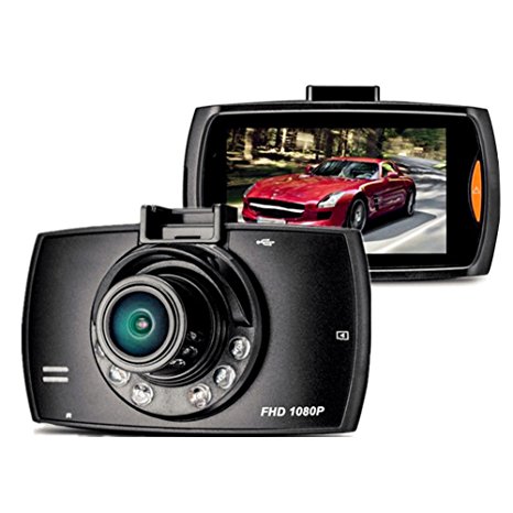 Hrph Car Camera Recorder 2.3" Car DVR Full HD 1080P G30 With Motion Detection Night Vision G-Sensor Dash Cam
