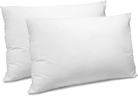 SensorPEDIC Fresh & Clean Bed Ultra-Fresh Antimicrobial Treated Fiber Standard Pillow 2 Pack, White