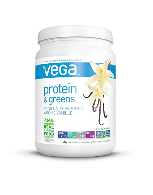 Vega Protein & Greens, Vanilla, 1.16 lb, 18 Servings