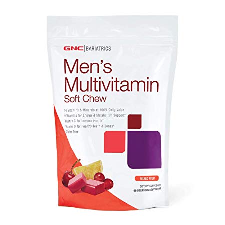 GNC Bariatrics Mens Multivitamin, Mixed Berry, 90 Soft Chews