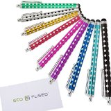 Eco-Fused 9 Universal Polka Dot Stylus Pen Bundle  9 Stylus Pens compatible with all iPad iPhone and iPod Touch Versions Android Tablets Samsung Galaxy Tablet  Microfiber Cleaning Cloth included