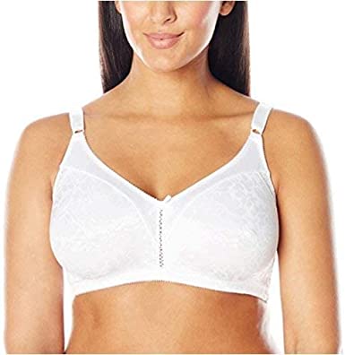 Bali Double Support Wireless Bra, Lace Bra with Stay-in-Place Straps, Full-Coverage Wirefree Bra, Tagless for Everyday Wear