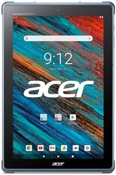 acer Enduro Urban T3 Rugged Tablet, 10.1" WUXGA IPS Touch Gorilla Glass, MediaTek MT8385 CPU, 4GB LPDDR4X, 64GB eMMC, WiFi-5, Front & Rear 5MP, Webcam, Polaris Blue, Android 11