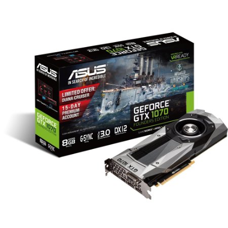 ASUS GeForce GTX 1070 Founders Edition Graphics Cards (GTX1070-8G)