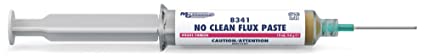 MG Chemicals 8341 No Clean Flux Paste, 10mL Pneumatic Dispenser (Complete with Plunger & Dispensing Tip) (8341-10MLCA)