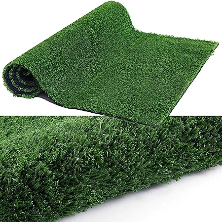 GL Artificial Grass Turf Lawn - 7FTX12FT(84 Square FT) Indoor Outdoor Garden Lawn Landscape Synthetic Grass Mat