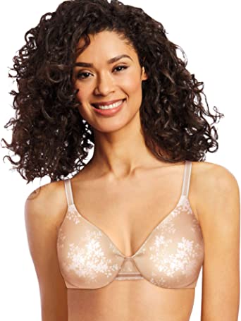 Bali One Smooth U Underwire Bra, Smoothing Shapewear Bra, Concealing Full-Coverage Bra with Front-to-Back Smoothing