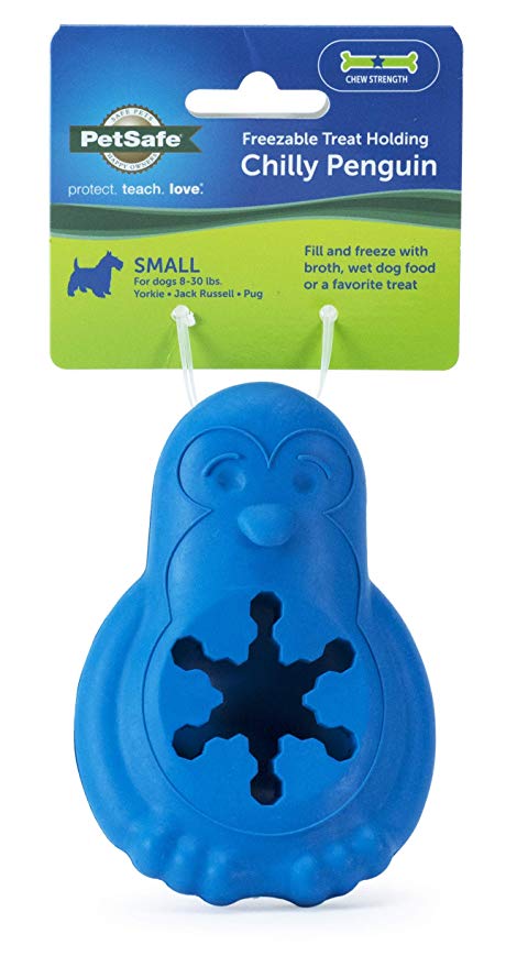 PetSafe Chilly Penguin Treat Holding Dog Toy