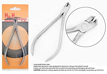 Distal End Cutter Long Handle With Saftey Hold Tungsten Carbide Inserts Cutting Jaws Dental Orthodontic Instruments