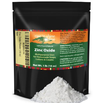 Rise 'N Shine Organic Zinc Oxide Powder, 16 oz.