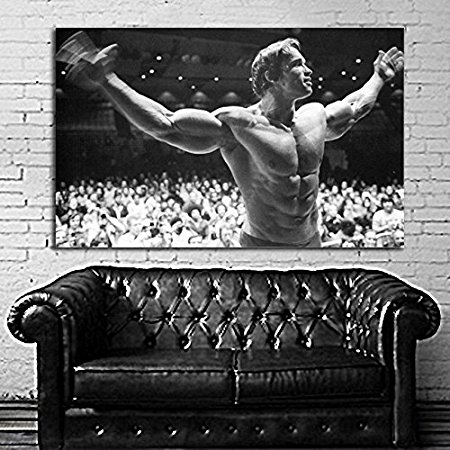 Poster Mural Arnold Schwarzenegger Muscle Fitness Body Builder 40x58 inch (100x145 cm) Adhesive Vinyl