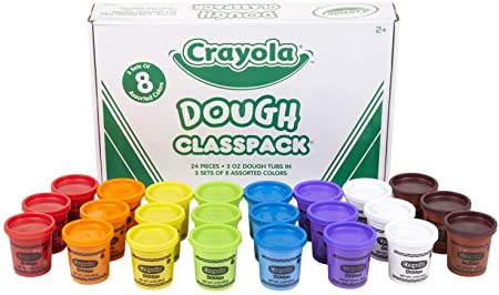 Crayola Dough Classpack, 8 Assorted Colors, Art Supplies, 3oz Each, 24 Count