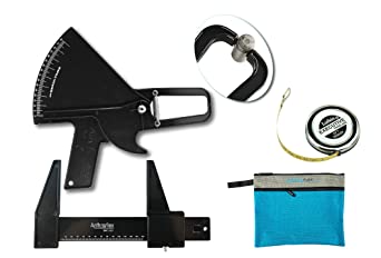 AnthroFlex Basic Anthropometry Kit with Slim Guide Skinfold Caliper, AnthroMetrix Software, Lufkin W606PM Tape Measure, Small Bone Anthropometer, Manual (Black)