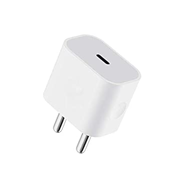 T3S USB-C 18w Fast Charging Power Adapter Without Cable Compatible for iPhone 12/12 pro/max / 11 pro / 11 pro max/x/xs/xr/xs max / 8/8 Plus / 10 Plus/ipads & iOS Devices- White