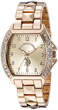 U.S. Polo Assn. Women's USC40074 Rose Gold-Tone Bracelet Watch