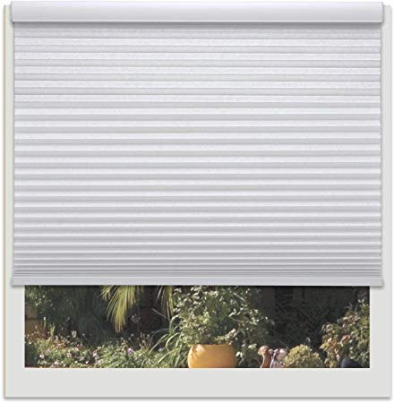 Linen Avenue U1CR2425F84 Custom Cordless 24 1/4 W x 78 to 84 H Crystal Light Filtering Cellular Shade