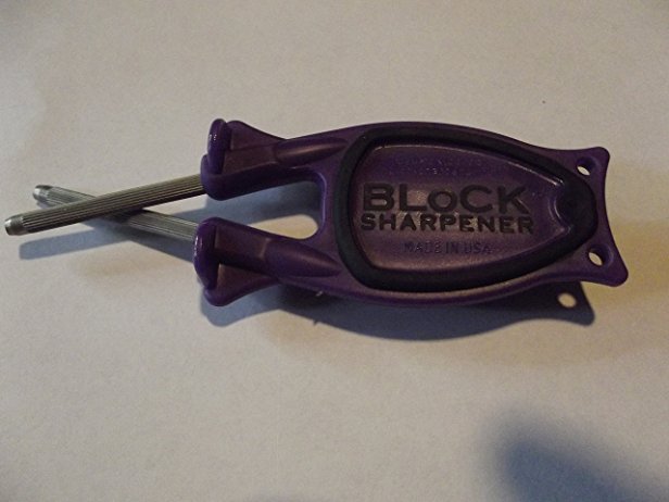 New style Block Sharpener (Purple with Black Ant-Slip Grip)
