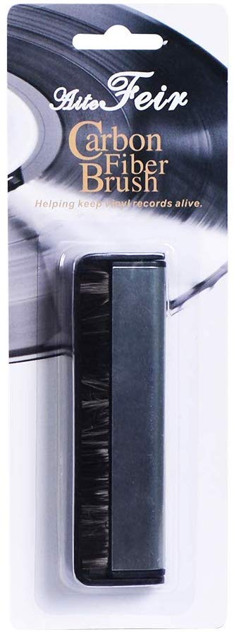 Feir Carbon Fiber Anti-Static Vinyl Record Cleaning Brush Turntable Vinyl Accessories (Carbon Brush)