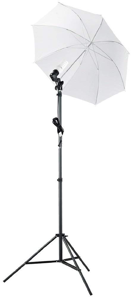 StudioFX (1) 84" Photo Light Stand Snow-White Umbrella Light/Includes 45W 5500K Bulb HDK1